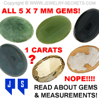 Gemstone Measurements and Millimeter Versus Carats