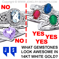 Gemstones That Look Good In White Gold
