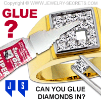 Can You Glue Diamonds Back In The Mounting?