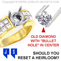Resetting an Heirloom Diamond
