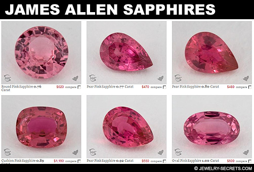 James Allen Loose Pink Sapphires!
