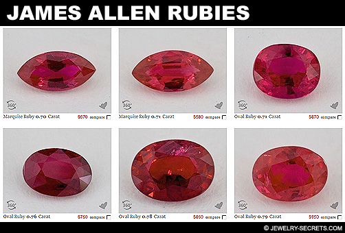 James Allen Loose Rubies!