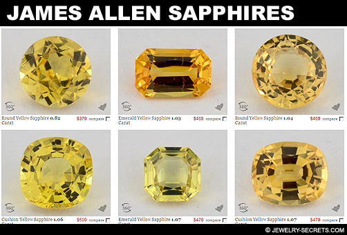 James Allen Loose Yellow Sapphires!