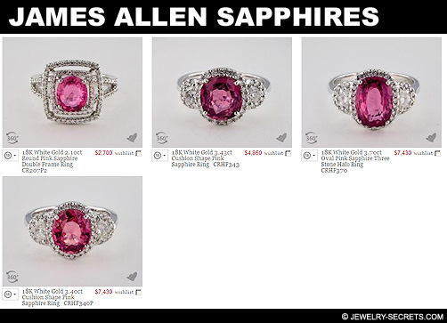 James Allen Pink Sapphires!