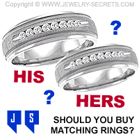 Should you Buy Matching Wedding Rings?