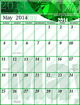 May 2014 Gemstone Calendar May 2014 Gemstone Calendar