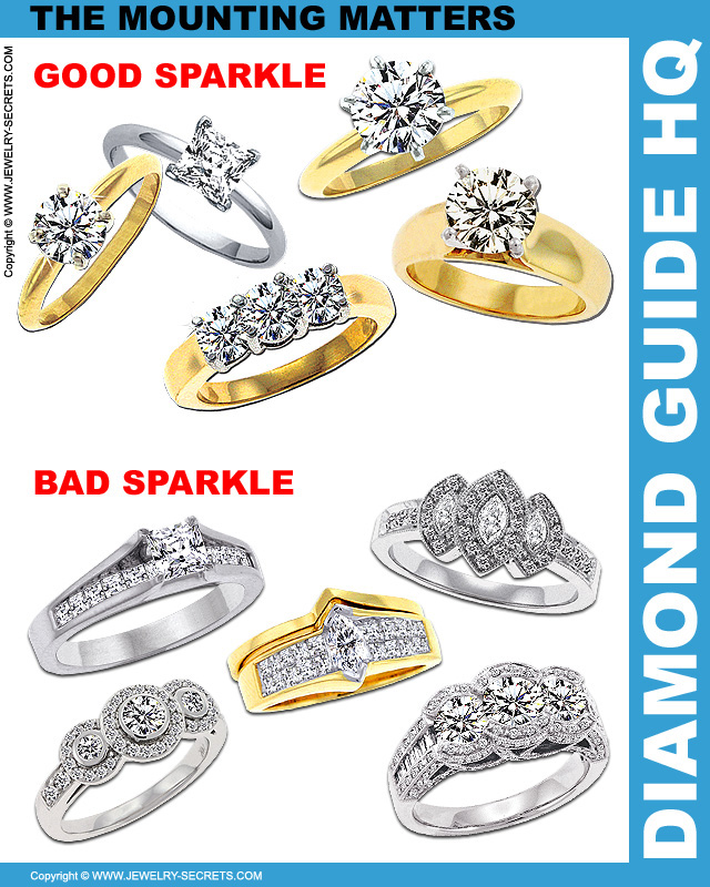 Mountings Help Diamonds Sparkle