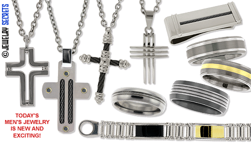 Cool New Men's Jewelry in White Metals