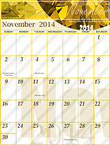 November 2014 Gemstone Calendar