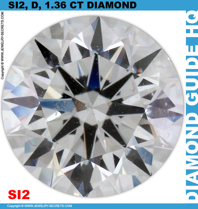 SI2 D 1.36 CT Round Diamond