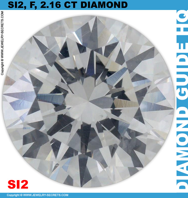 SI2 F 2.16 CT Round Diamond