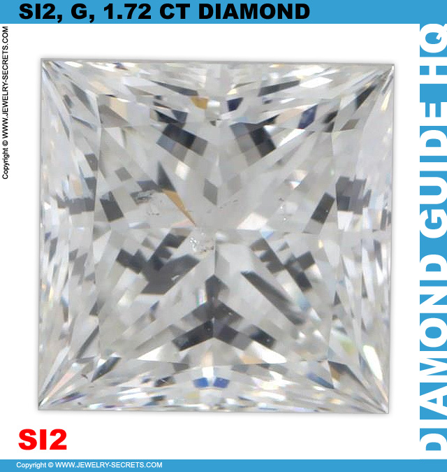 SI2 G 1.72 CT Princess Cut Diamond