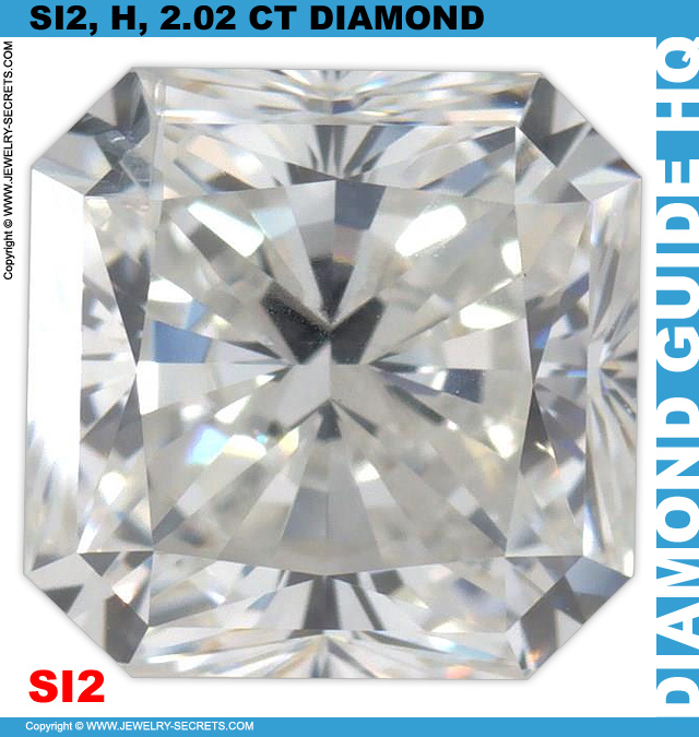 SI2 H 202 CT Radiant Cut Diamond