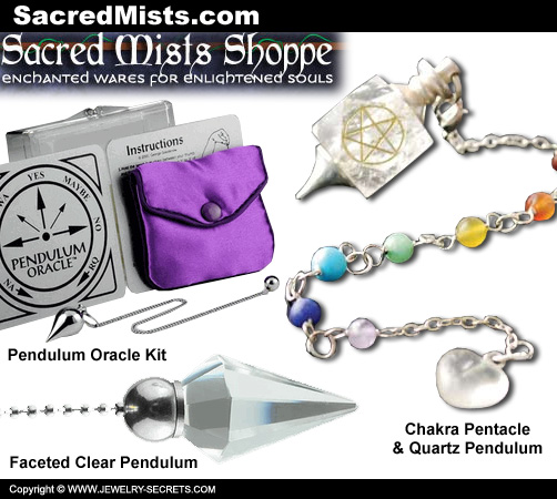 Sacred Mists Gemstone Pendulums!
