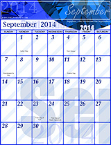 September 2014 Gemstone Calendar September 2014 Gemstone Calendar