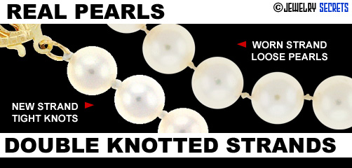 Tell Real Pearls From Fake Pearls By Knots