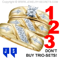 Trio Set Engagement Wedding Rings Are Not Worth Buying
