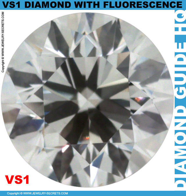 VS1 Diamond With Strong Fluorescence