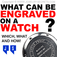 What Can Be Engraved On A Watch?