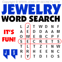 Fun Jewelry Word Search Puzzle