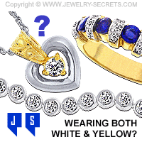 Wearing Both Yellow Gold And White Gold Together