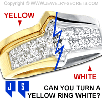 Can you Turn Yellow Gold into White Gold?