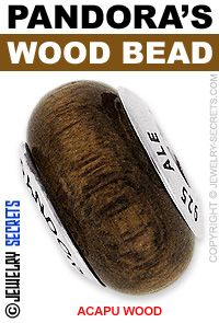 Pandora Acapu Wood Bead!