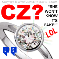 Buying a CZ Cubic Zirconia Engagement Ring?