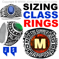 Sizing Class Rings, College or Football Rings