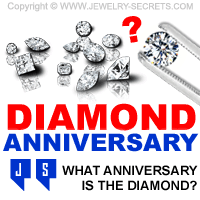 What Years are the Diamond Anniversary Wedding Gifts?