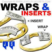 Diamond Engagement Ring Wraps Inserts and Jackets