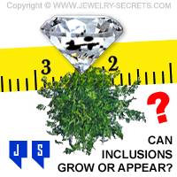 Can Flaws and Inclusions Suddenly Appear In a Diamond?