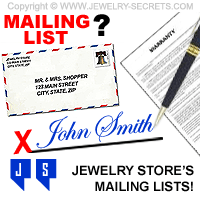 Jewelry Store's Mailing List