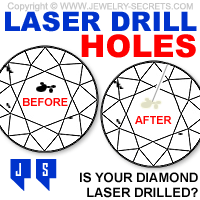 Laser Drilling Diamond Inclusion
