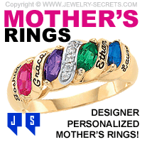 Personalized Designer Mothers Ring