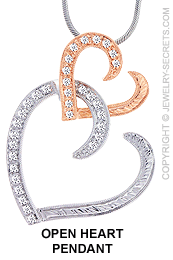 Open Heart Diamond Pendant Open Heart Diamond Pendant
