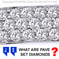 What are Pave Set Diamonds?
