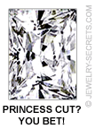 Rectangular Princess Cut Diamond!