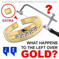 What Happens to the Left Over Piece of Gold after the Jeweler Sizes or Repairs your Ring
