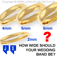 How Wide Should Your Wedding Band Be?