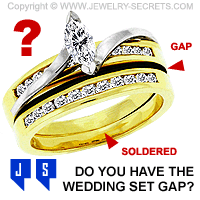 Wedding And Engagement Ring Set Gap