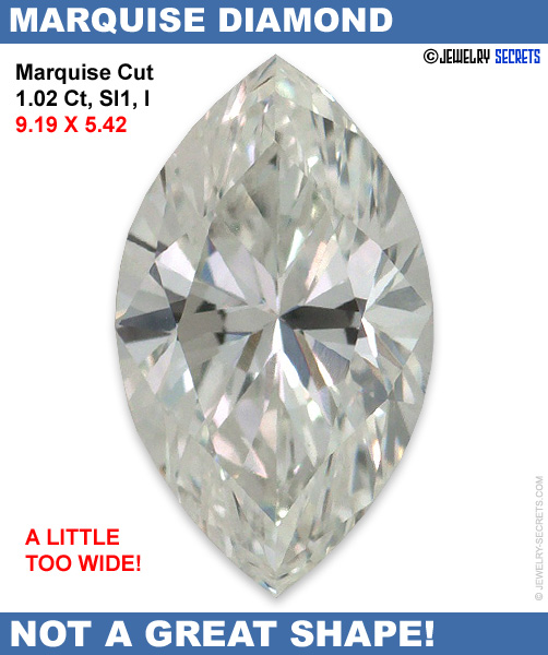 1.02 Marquise, SI1, I Diamond!