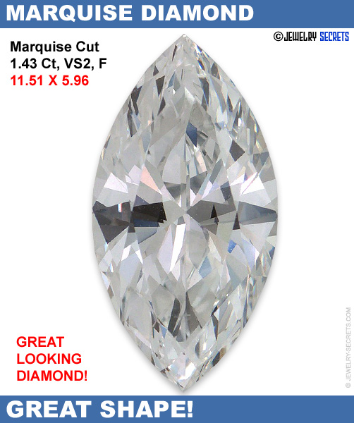 1.43 Marquise, VS2, F Diamond!