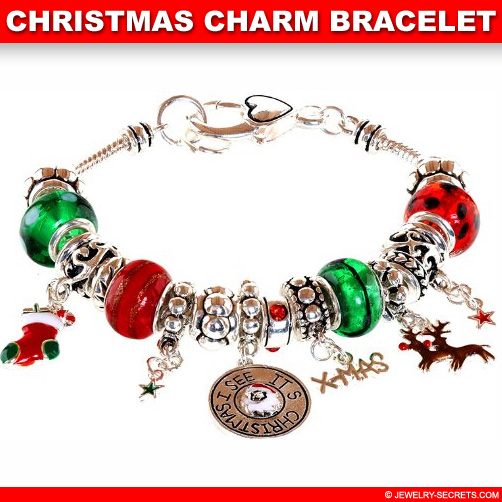 Christmas Charm Bead Bracelet!