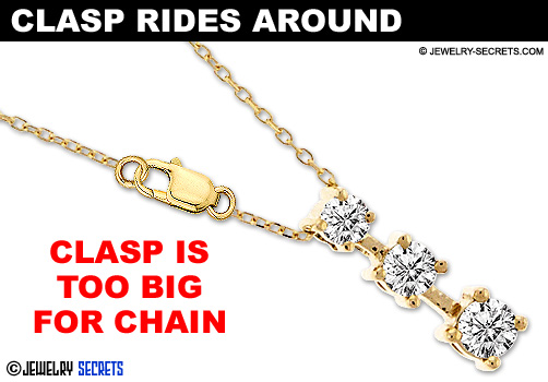 Clasp Rides Around Neck! Clasp Rides Around Neck!