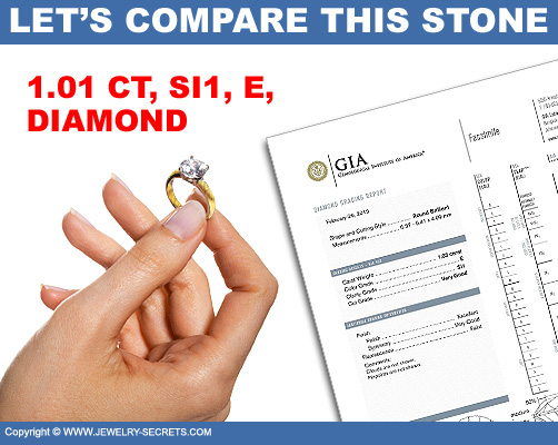 Compare SI1 E Certified Diamond!