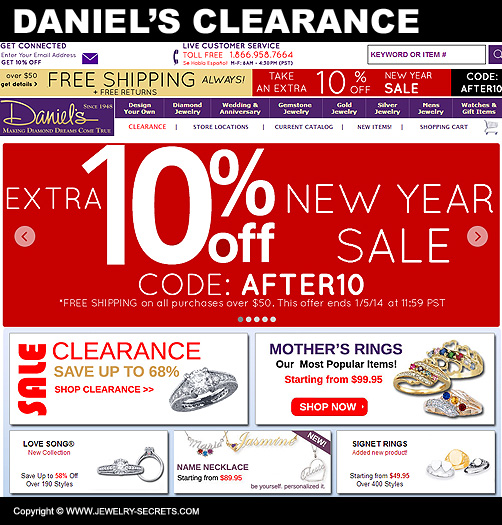 Daniels Jewelers Clearance Sale!