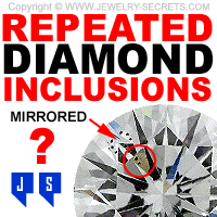 Inclusions that Reflect Mirror and Duplicate inside the Diamond