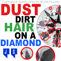 Dust Dirt and Hair on a Diamond