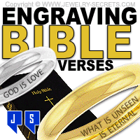Engraving Bible Verses, Quotes, Religious Sayings Inside Rings